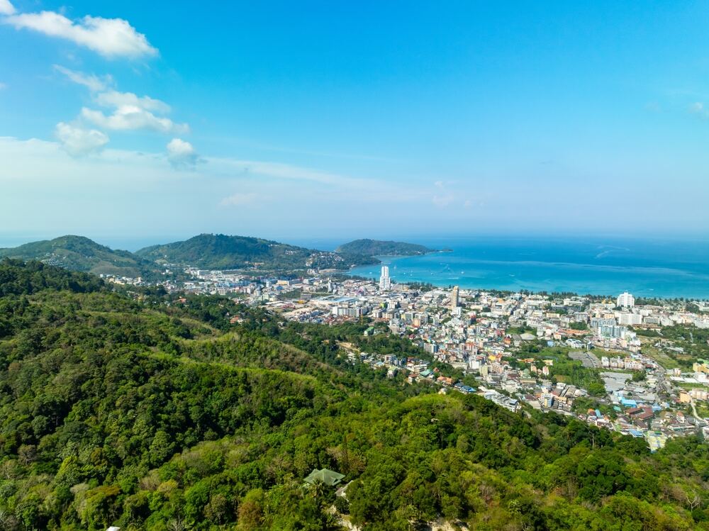 Aerial view of Kathu district in Phuket