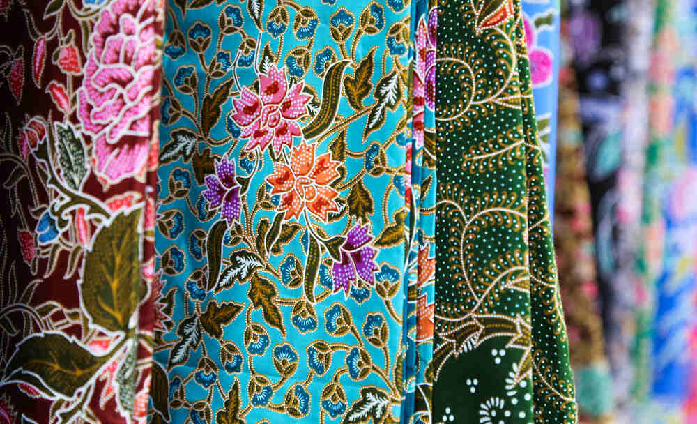 Batik fabric at Patong OTOP Shopping Paradise