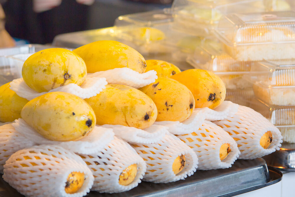 Mango sticky rice a must try street food in Patong, Phuket 