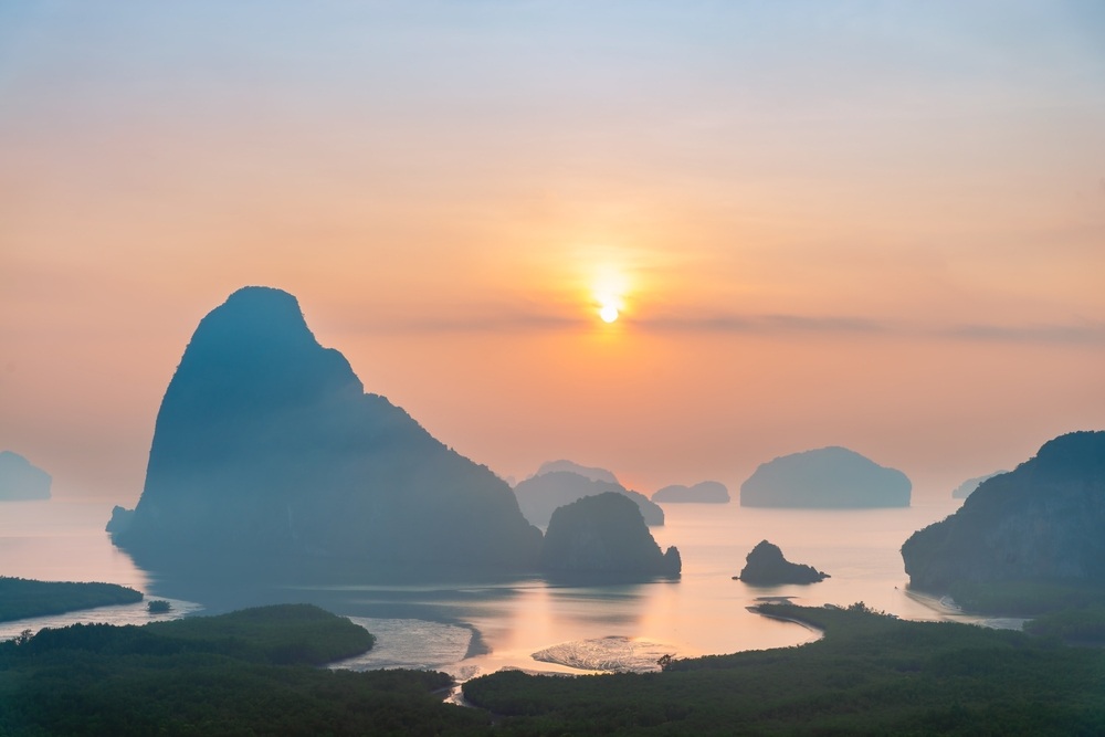 Phang Nga Bay viewed from Samet Nangshe