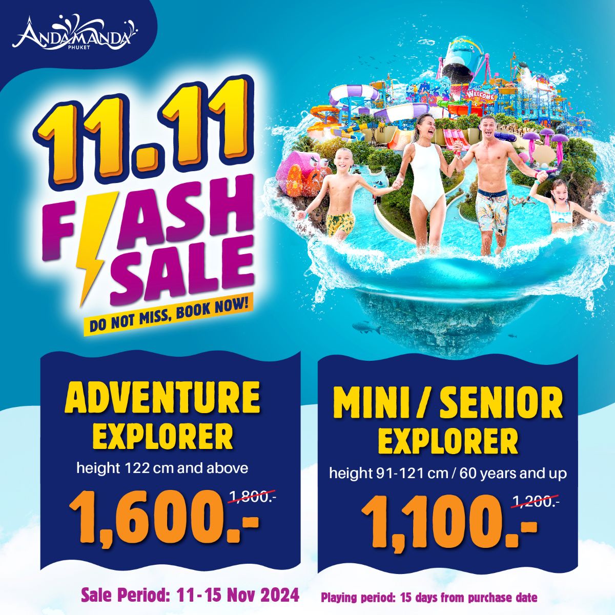 Save Big This 11.11! Book Now, Only on Our Official Website!