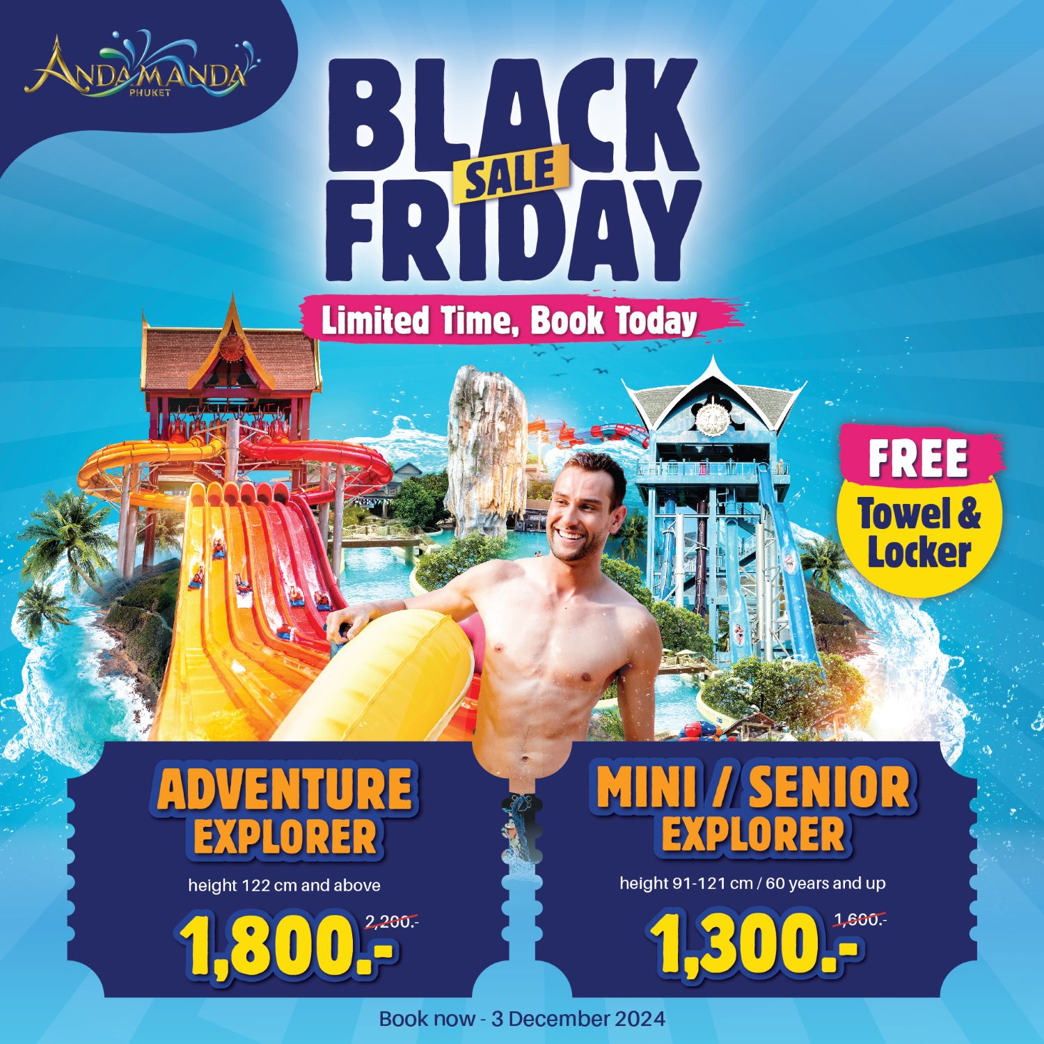 BLACK FRIDAY SALE! Unbeatable deals are coming your way at Andamanda Phuket! 