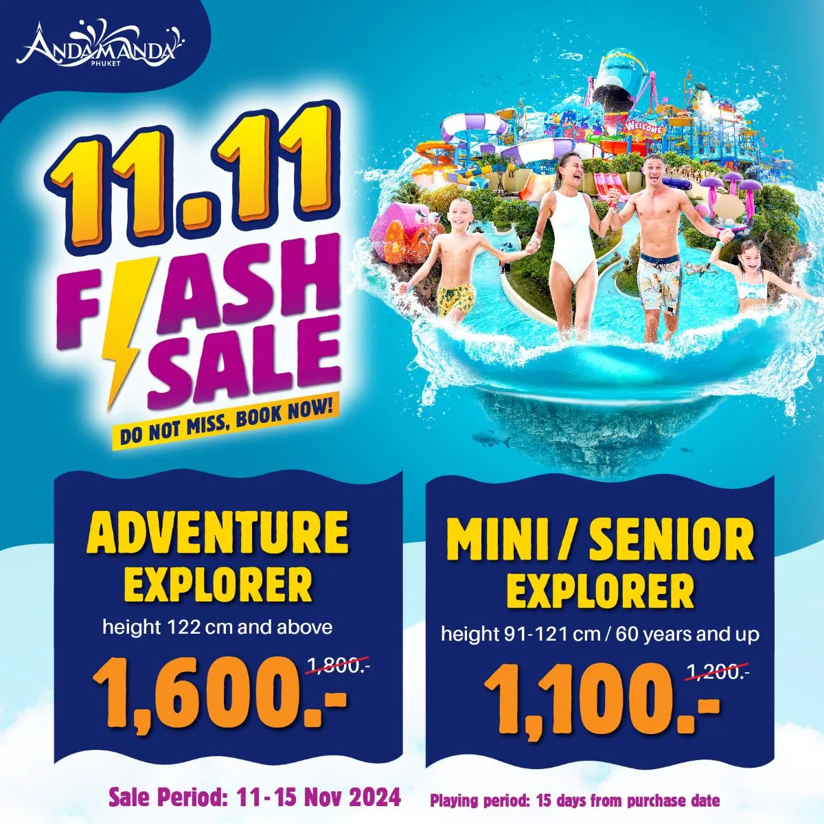 Grab unbeatable deals on adventure experiences from November 11–15, 2024!