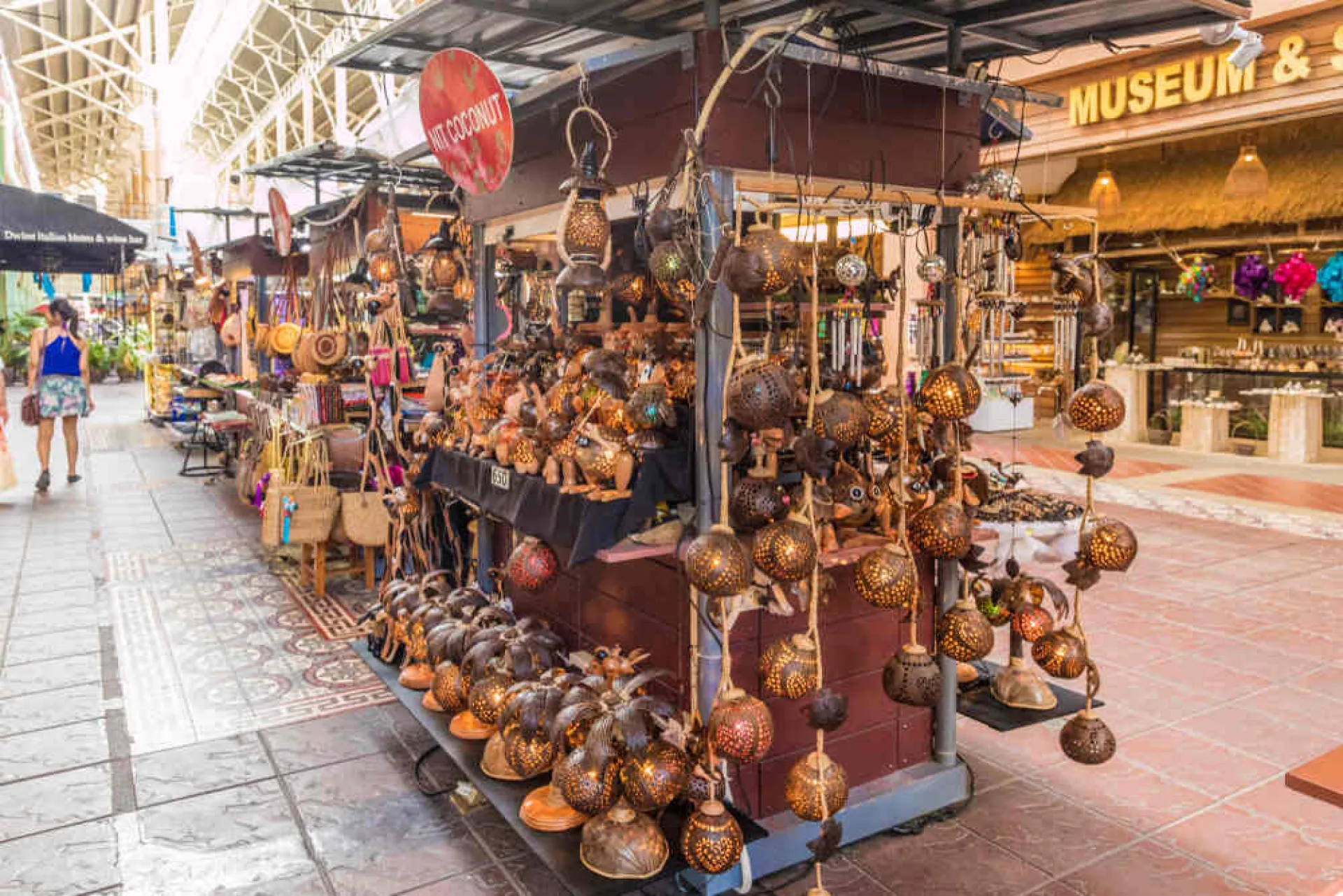 A local market selling souvenirs in Patong, Phuket 